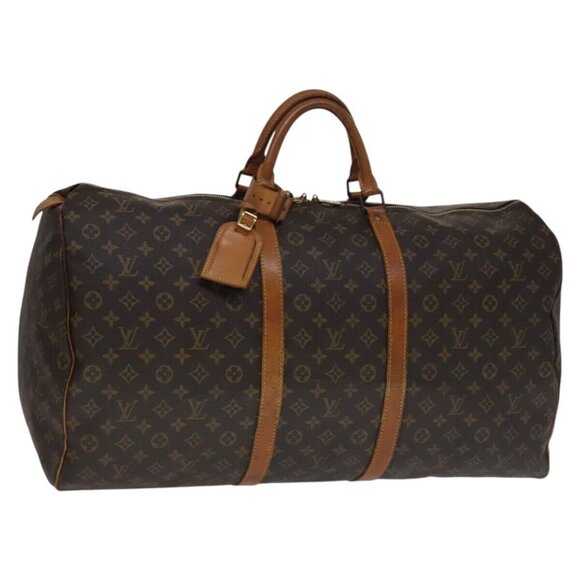 LOUIS VUITTON Monogram Keepall 60 Boston Bag LV Auth - Picture 1 of 16